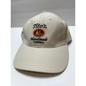 Titos Handmade Vodka Austin Texas Baseball Hat Cap White Snapback
